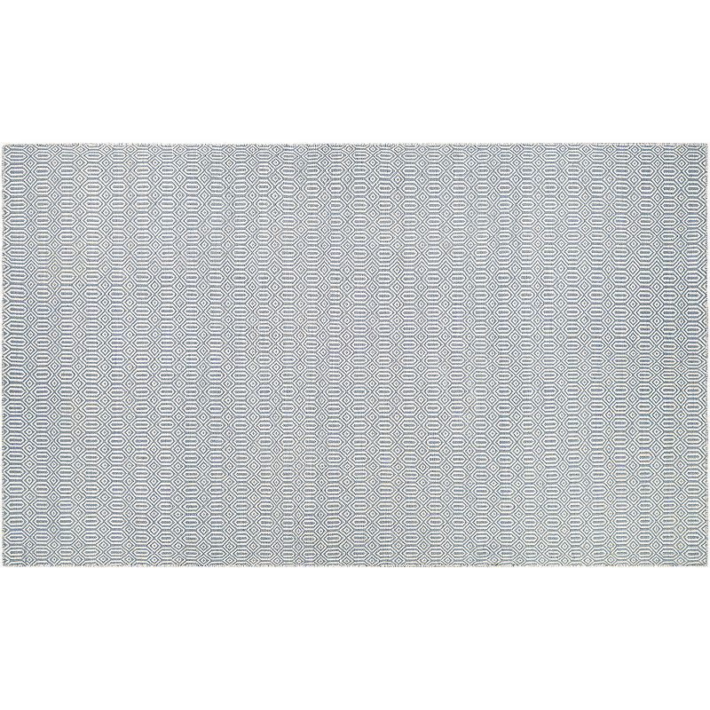 Couristan Cottages Southport Geometric Reversible Indoor Outdoor Rug, Blue, 3X5 Ft