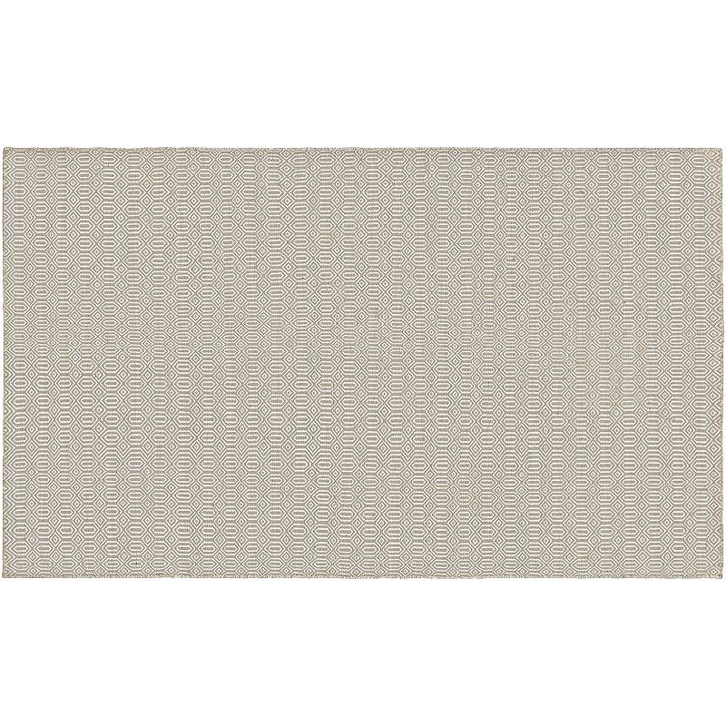 Couristan Cottages Southport Geometric Reversible Indoor Outdoor Rug, Brown, 8X10 Ft