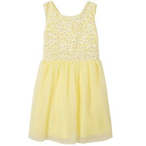 Girls 7-16 Speechless Sequin Bodice Chiffon Dress