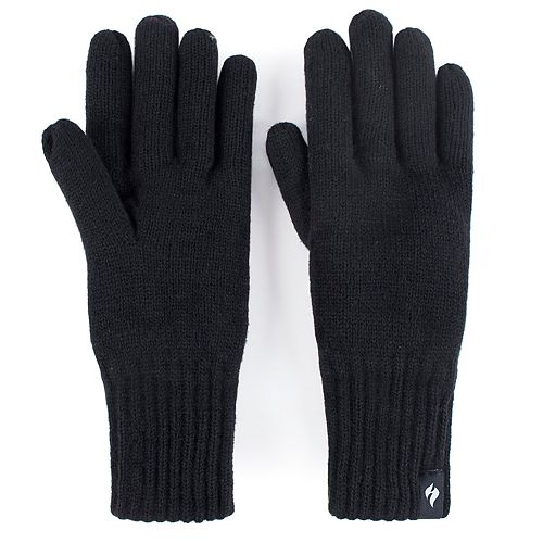Men S Heat Holders Flat Knit Gloves