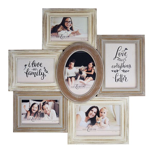 Picture frame collage, 7 opening 4x6, multi photo frame, shabby chic f –  the photo frame store