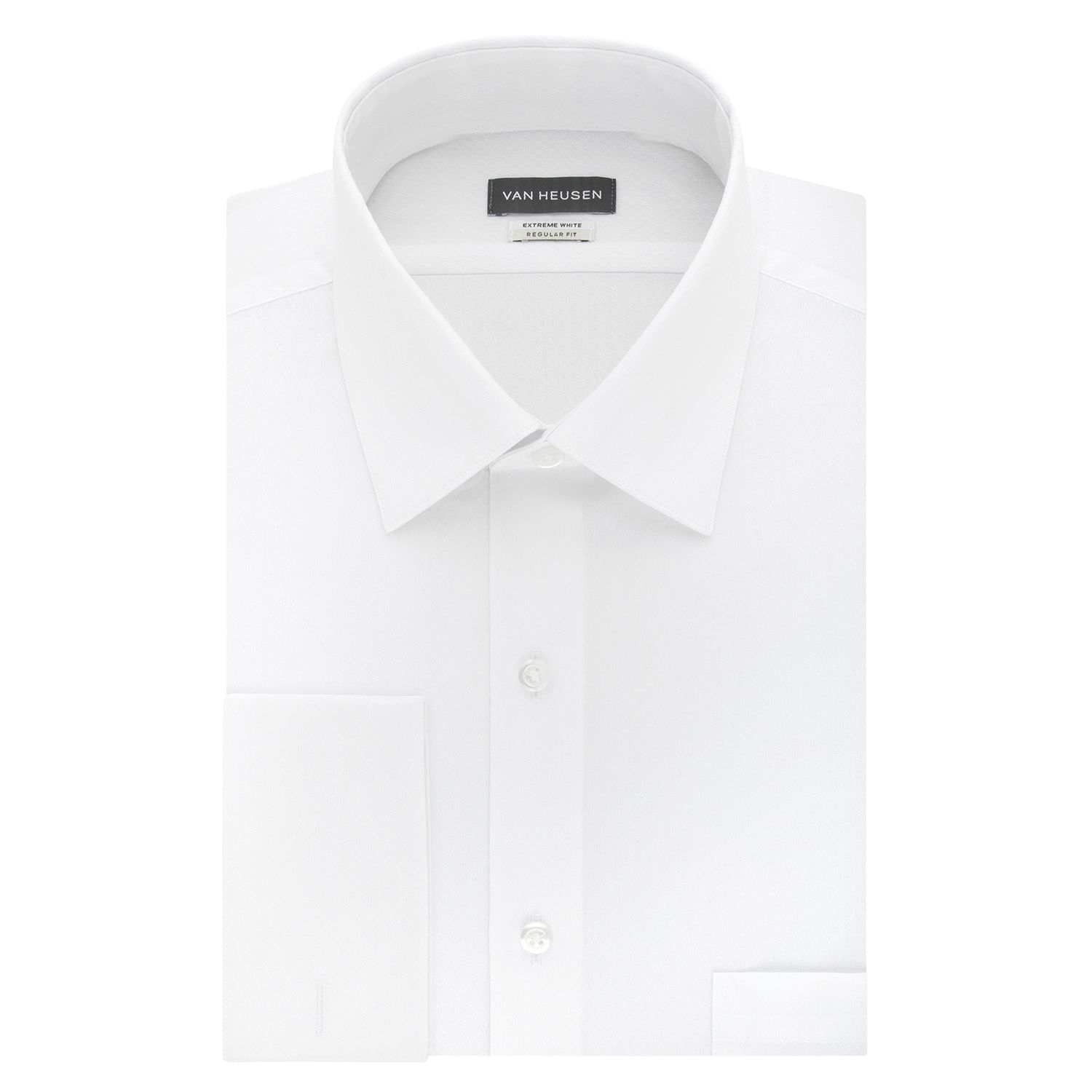 van heusen mens white dress shirt