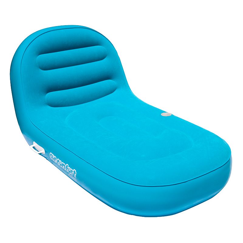Sun Comfort Cool Suede Chaise Lounge, Blue