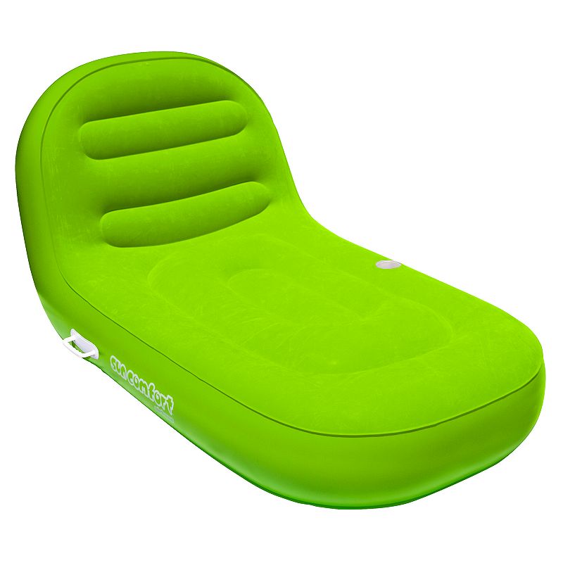 Sun Comfort Cool Suede Chaise Lounge, Green