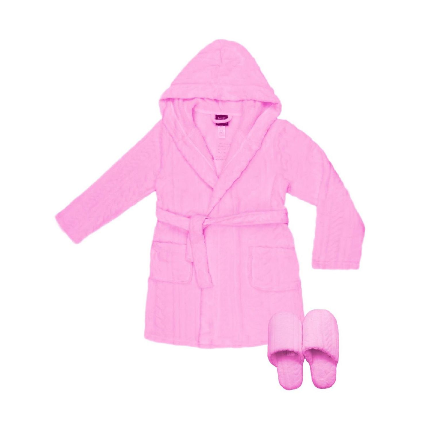 baby girl robe and slippers