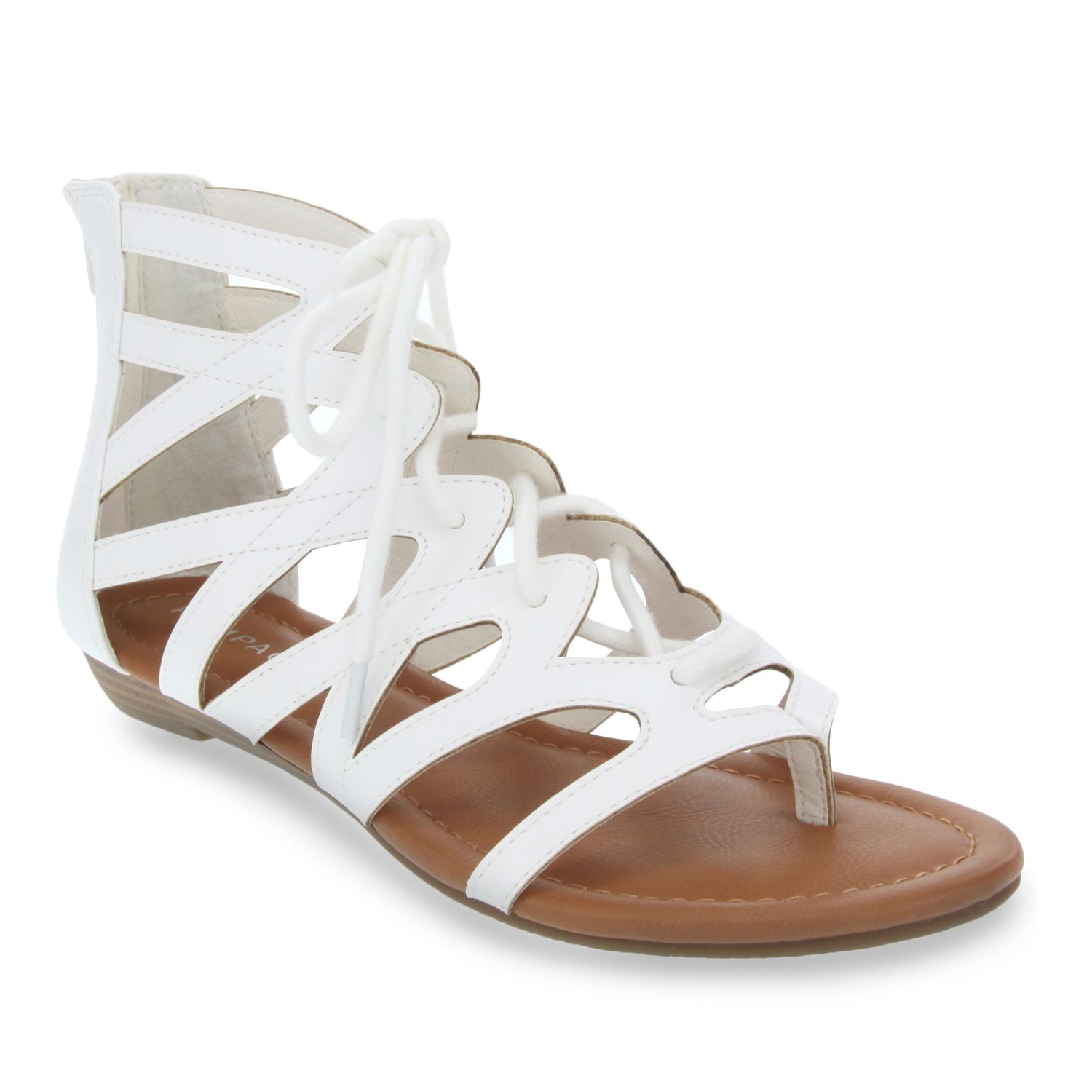 rampage white sandals