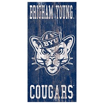 BYU Cougars Heritage Logo Wall Sign