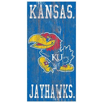 Kansas Jayhawks Heritage Logo Wall Sign