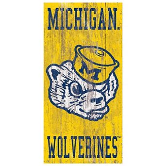 Michigan Wolverines Heritage Logo Wall Sign