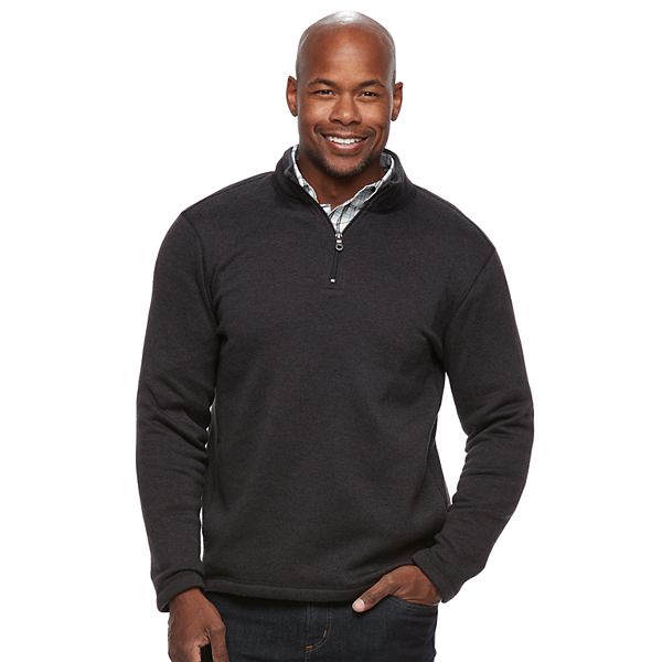 Men's Croft & Barrow® Classic-Fit Outdoor Sweater Fleece Quarter-Zip ...