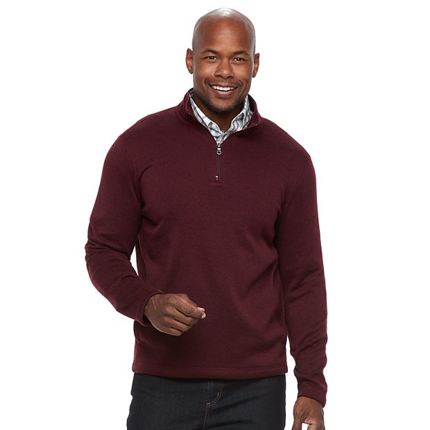 Men's Croft & Barrow® Classic-Fit Outdoor Sweater Fleece Quarter