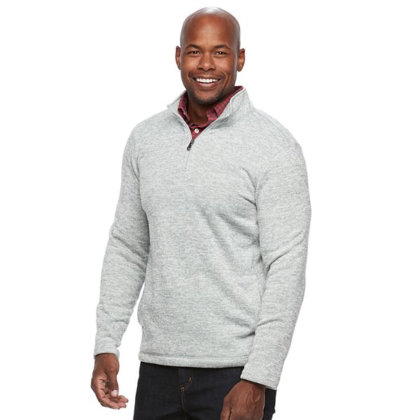 Men's Croft & Barrow® Classic-Fit Outdoor Sweater Fleece Quarter-Zip ...