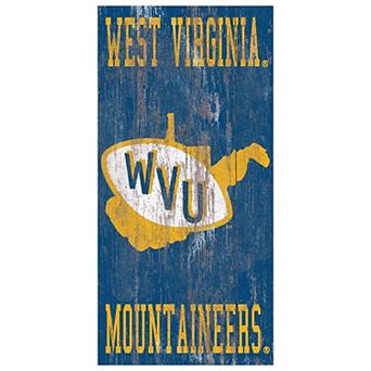 West Virginia Mountaineers Heritage Logo Wall Sign