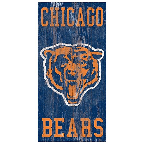 Chicago Bears 46 Heritage Logo Oval Sign - Sports Unlimited