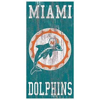 Miami Dolphins Heritage Logo Wall Sign