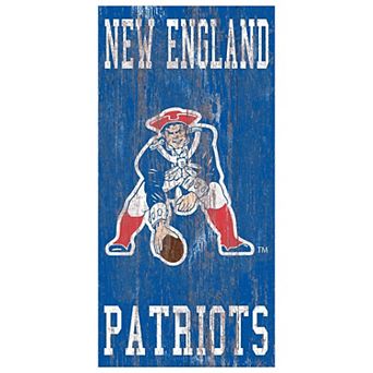 New England Patriots Heritage Logo Wall Sign