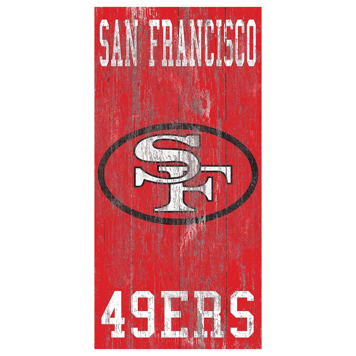 San Francisco 49ers 46 Heritage Logo Oval Sign