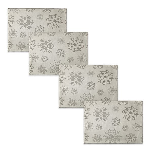 The Big One® Silver Snowflake Placemat 4pk.