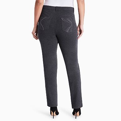 Plus Size Gloria Vanderbilt Amanda High-Rise Ponte Pants