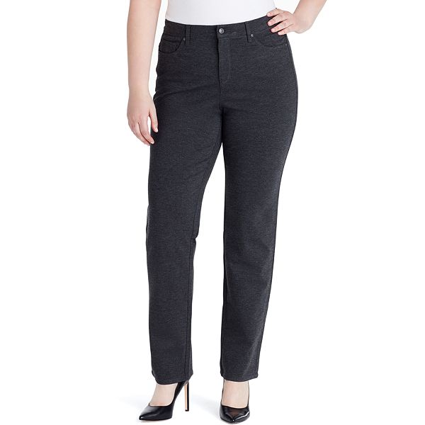 Plus Size Gloria Vanderbilt Amanda High-Rise Ponte Pants