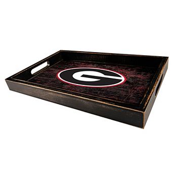 Georgia Bulldogs Distressed Serving Tray