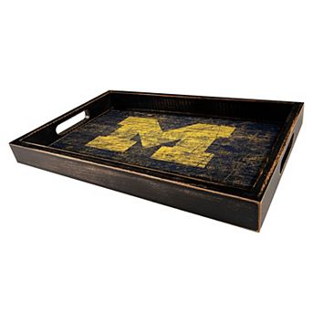 Michigan Wolverines Distressed Serving Tray