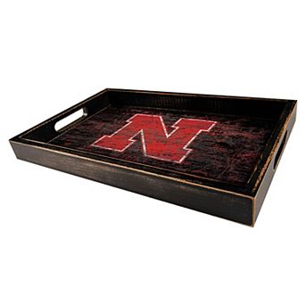 Nebraska Cornhuskers Distressed Serving Tray