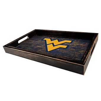 West Virginia Mountaineers Distressed Serving Tray