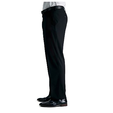  Men's J.M. Haggar Premium Classic-Fit Stretch Sharkskin Flat-Front Hidden Expandable Waist Dress Pants