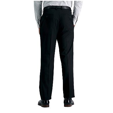  Men's J.M. Haggar Premium Classic-Fit Stretch Sharkskin Flat-Front Hidden Expandable Waist Dress Pants