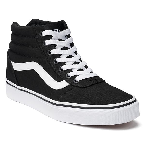 Black vans store hightops