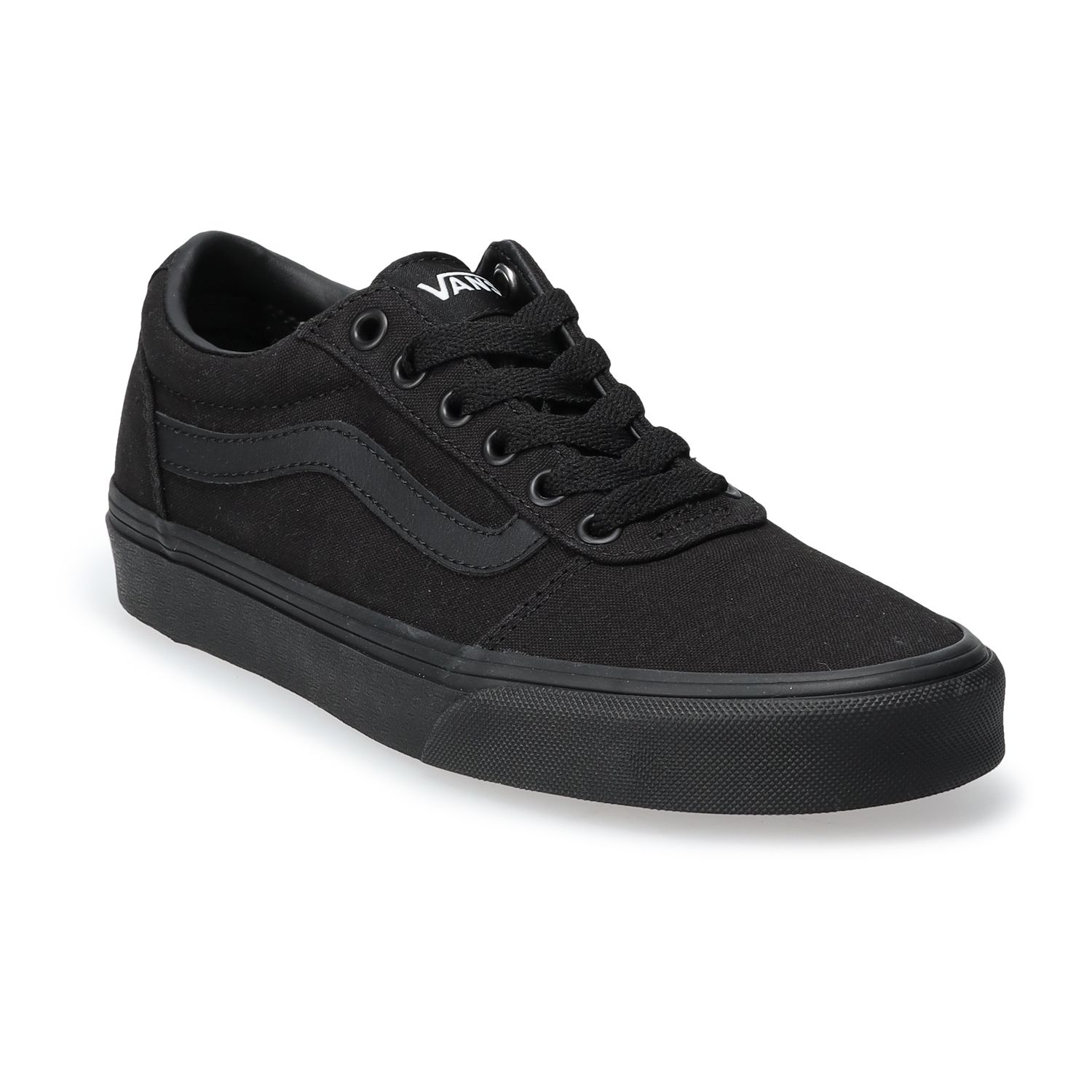 black slip on vans kohls