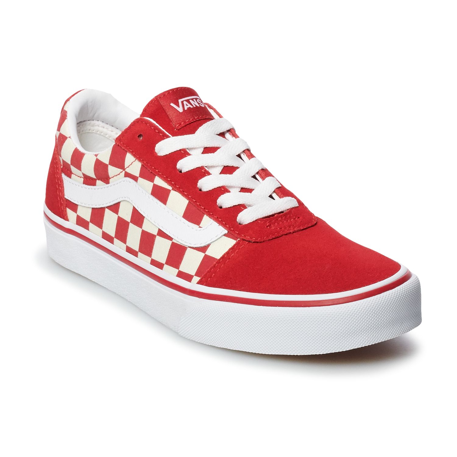 womens red vans size 