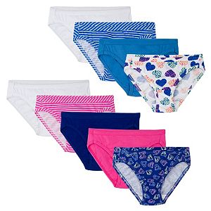 Girls 4-14 Fruit of the Loom 9-pk. Bikini Panties