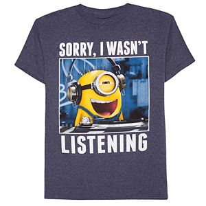 Boys 8-20 Minion DJ Tee