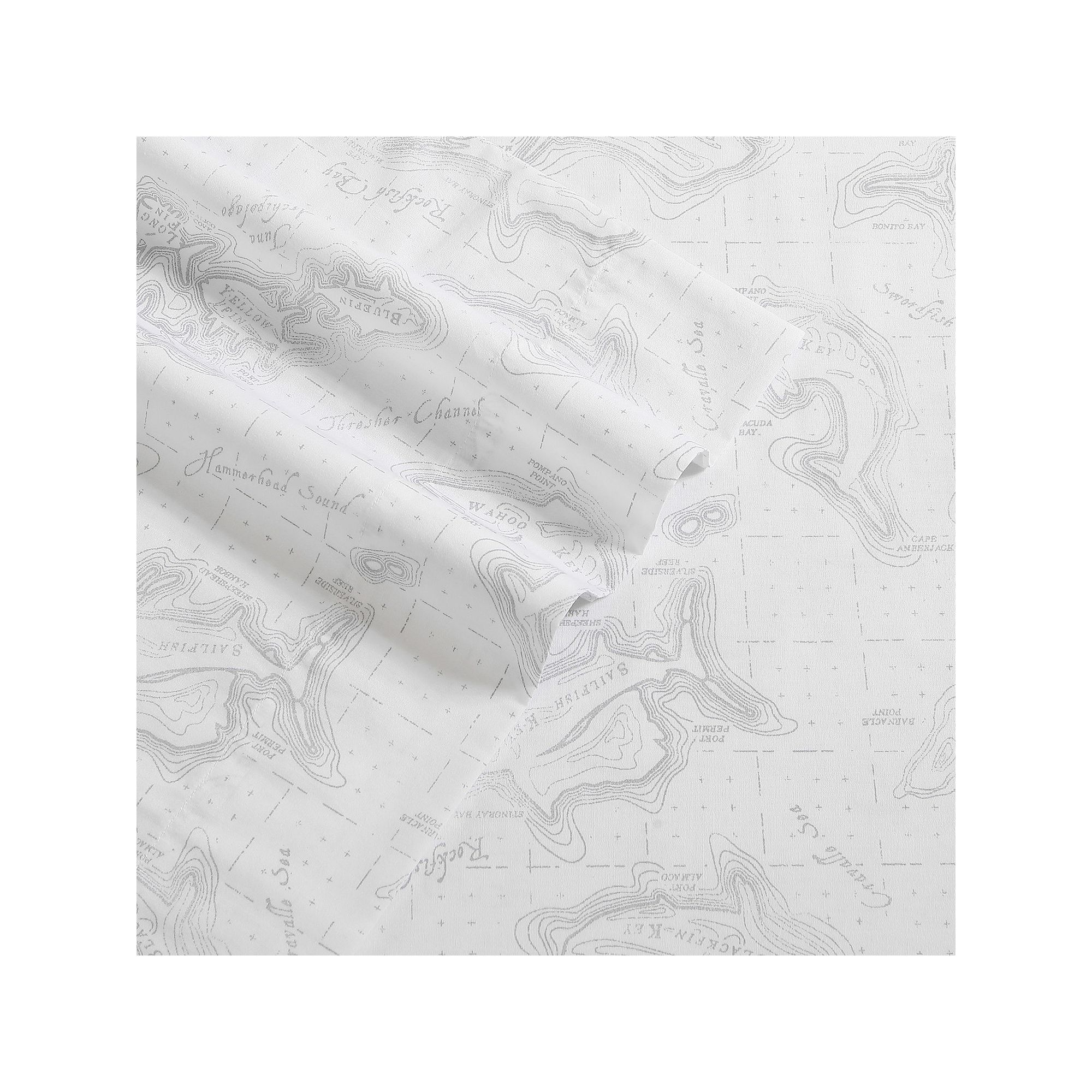 Eddie Bauer Cotton Sheet Set, Downstream Gray