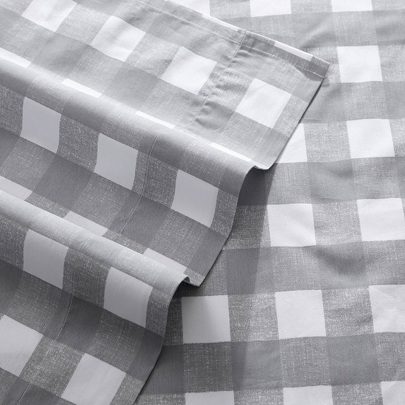 Eddie Bauer Cotton Sheet Set, Grey, Full