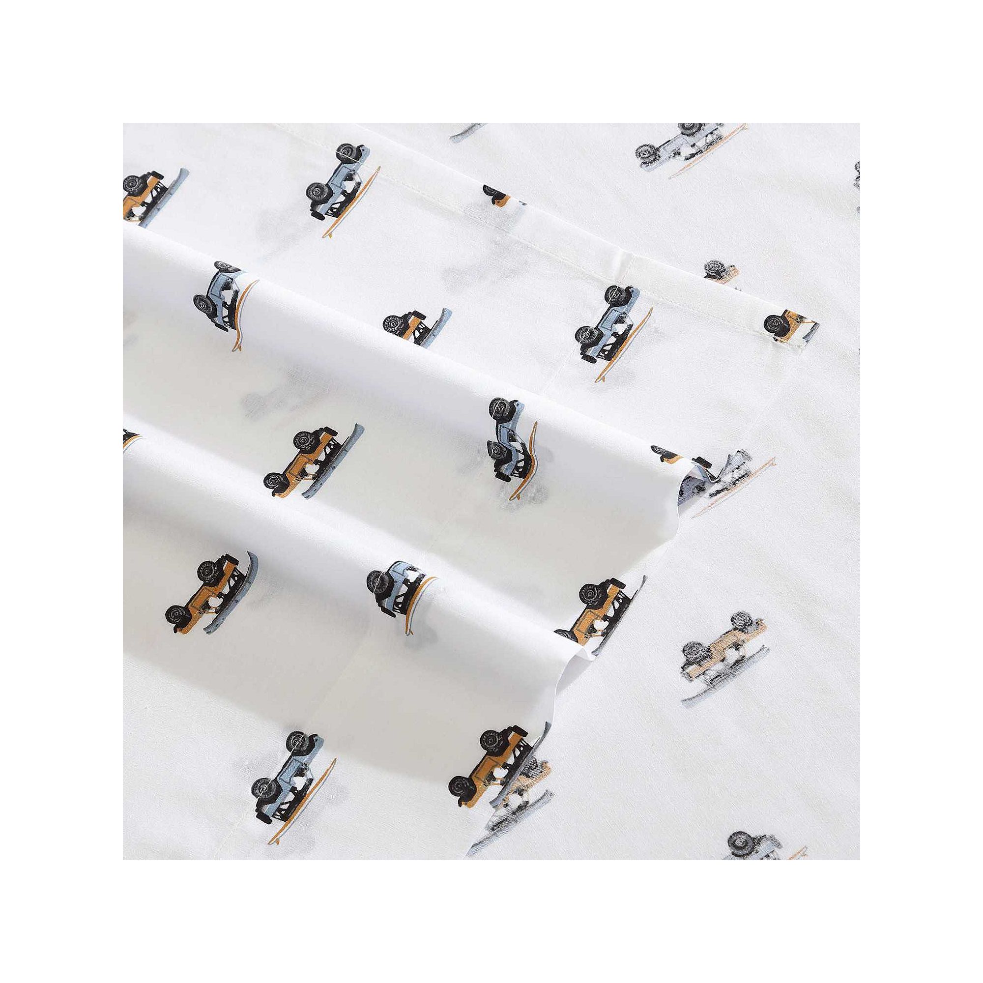 Eddie Bauer Cotton Sheet Set, Out To Thebeach Orange