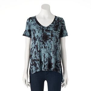 Women's Rock & Republic® Tie-Dye High-Low Tee