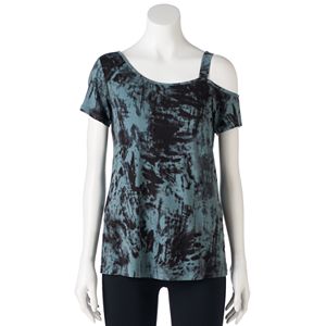 Women's Rock & Republic® Asymmetrical Cold-Shoulder Tee