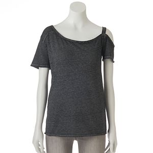 Women's Rock & Republic® Asymmetrical Cold-Shoulder Tee