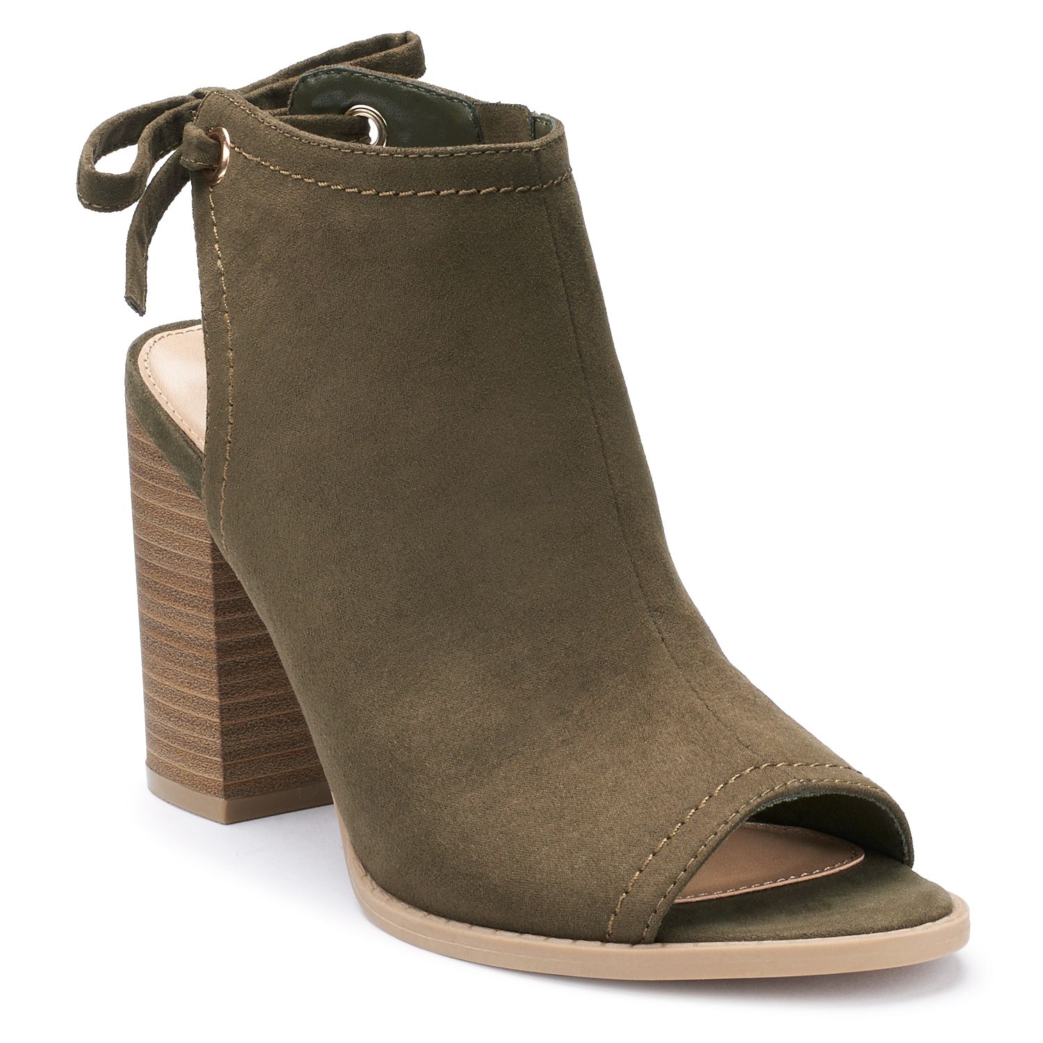 women's open toe ankle boots