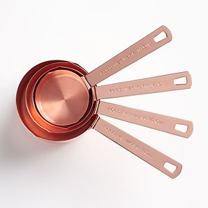 Food Network™ 4-pc. Copper-Plated Measuring Cup Set