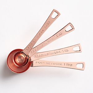 Food Network™ 4-pc. Copper-Plated Measuring Spoon Set