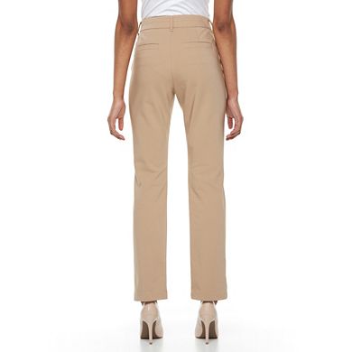 Petite Gloria Vanderbilt Haven Microtech Straight-Leg Pants