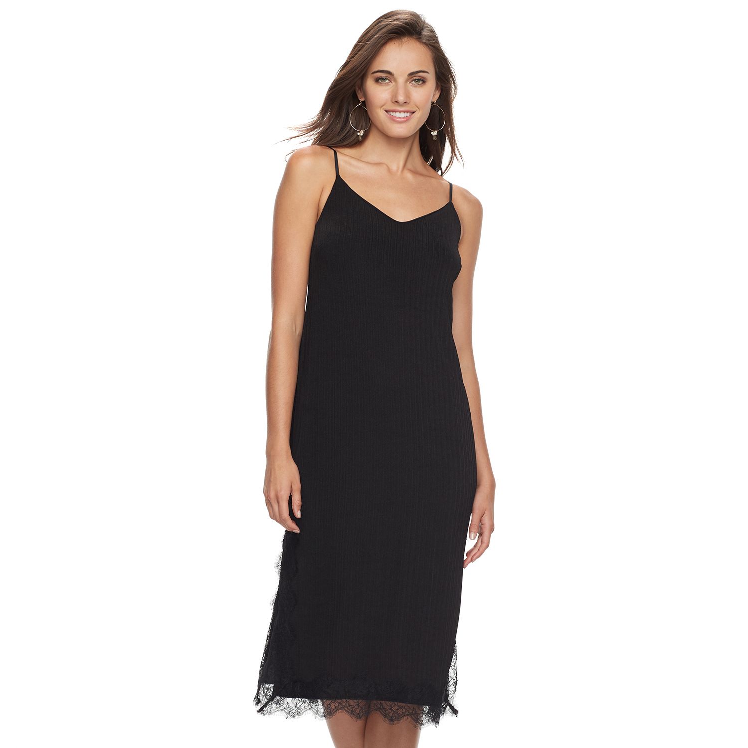 ribbed slip dress