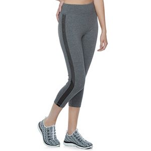 Juniors' SO® Mesh Panel Yoga Capris