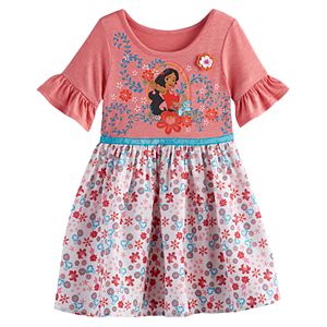 Disney's Elena of Avalor Toddler Girl Graphic Floral Dress