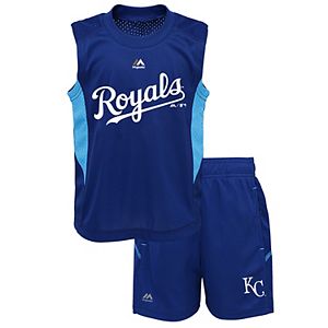 Toddler Majestic Kansas City Royals Tank & Shorts Set