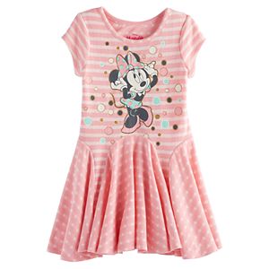 Disney's Minnie Mouse Toddler Girl Graphic Godet Dress